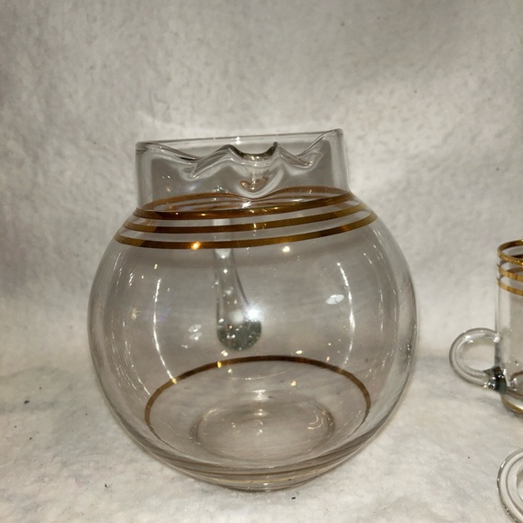 Mid century modern pitcher and glasses set - Picture 6 of 16